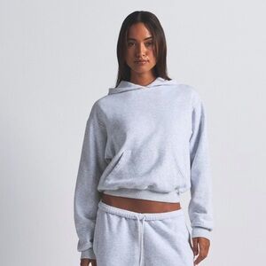Skims COTTON FLEECE CLASSIC HOODIE | HEATHER GREY - HEATHER GREY